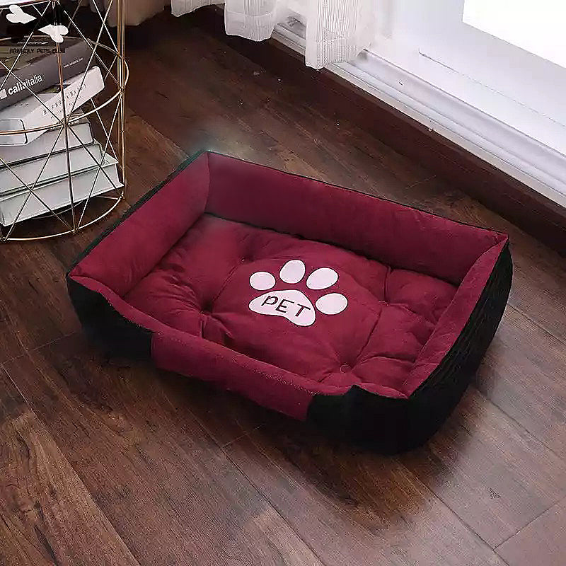 Cozy pet sofa bed showing comfortable design