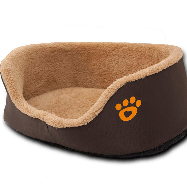 Soft wool donut bed showing comfortable raised edges