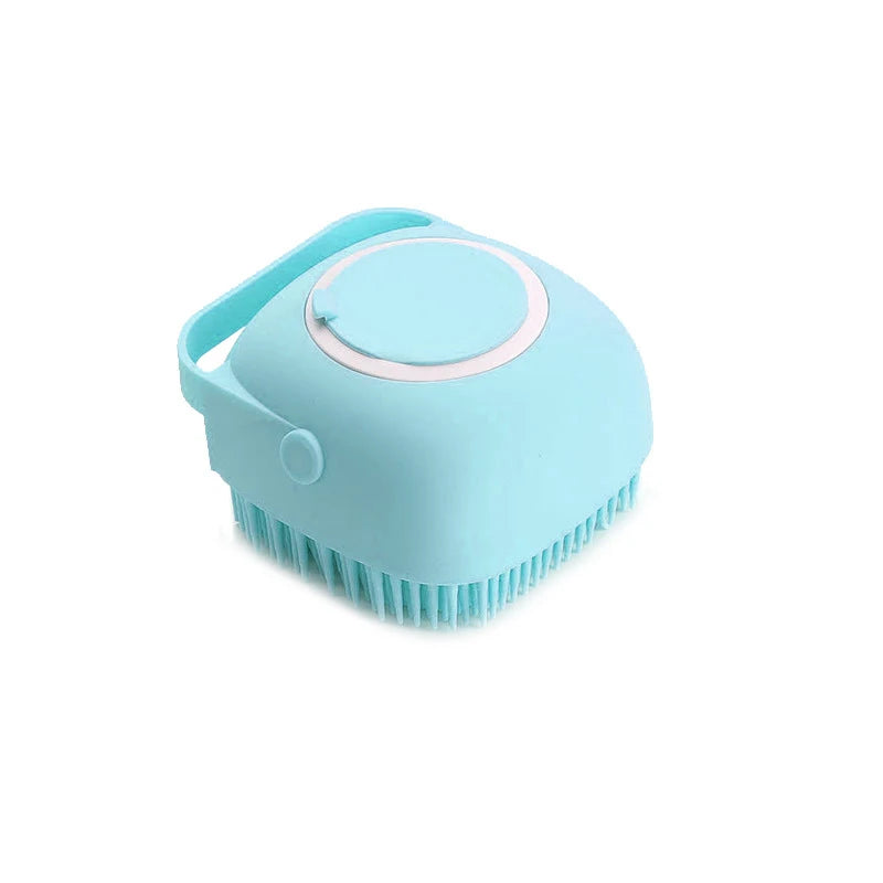 Premium Pet Bathing Brush - Silicone Massager & Shampoo Dispenser